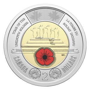 2025 Toonie - Unknown Soldier - Coloured reverse
